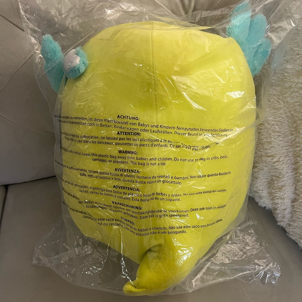 Squishmallows 14" Althea the Axolotl Lime Teal plush | Exclusive In-Hand - Picture 2 of 4